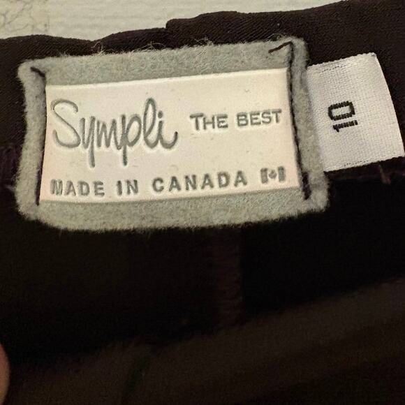 Simpli The Best Two Piece Pantsuit Brown Woman’s Size 10 Contemporary - Picture 7 of 10